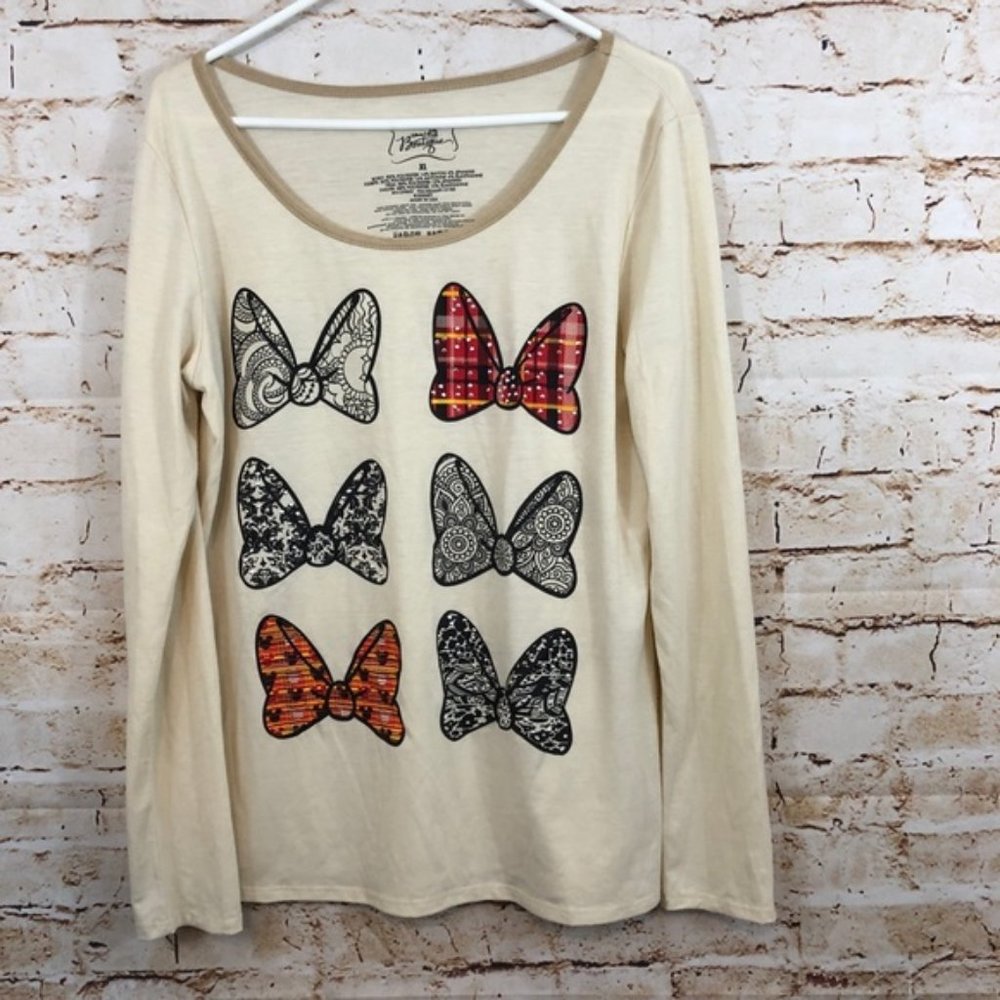 Disney Park Boutique Minnie Mouse Bows shirt tee